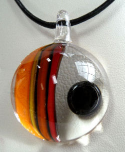 Art Glass Pendant by Victor Meyer of Sculptures in Glass