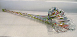 Long Stem Art Glass Flower by Ron Hinkle Glass