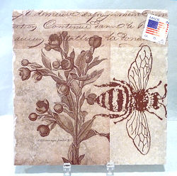 Art Tile with Bee