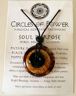 Circles of Power Magical Gemstone Talisman Necklace by Suzanne Michell
