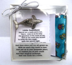 Girl on Dolphin Pewter Tooth Fairy Box