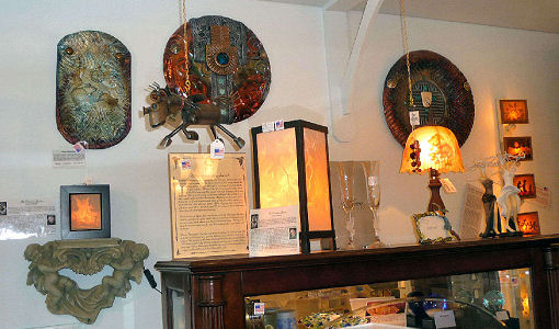 Raku Wall Art and Porcelain Garden Lamps