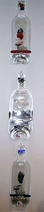 Glass Bottle Trays by Vi Laux
