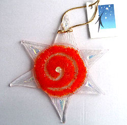Art Glass Chakra Energy Star