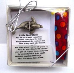Boy on Dolphin Pewter Tooth Fairy Box