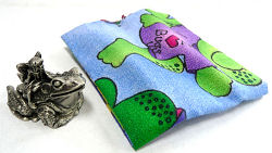 Nina & Sir Herbert (Fairy on Frog) Pewter Tooth Fairy Bo