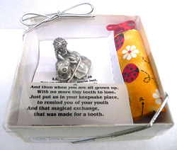 Ladybug Pewter Tooth Fairy Box
